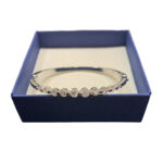 Pulsera Media Caña Simil Plateada 546