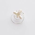 Adorno Espiral Perla Blanca