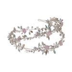 Tiara Doble Corona Novia Modelo Luxor