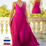 Vestido Largo Plisado 23066