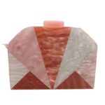Cartera Nacar Forma Triángulos