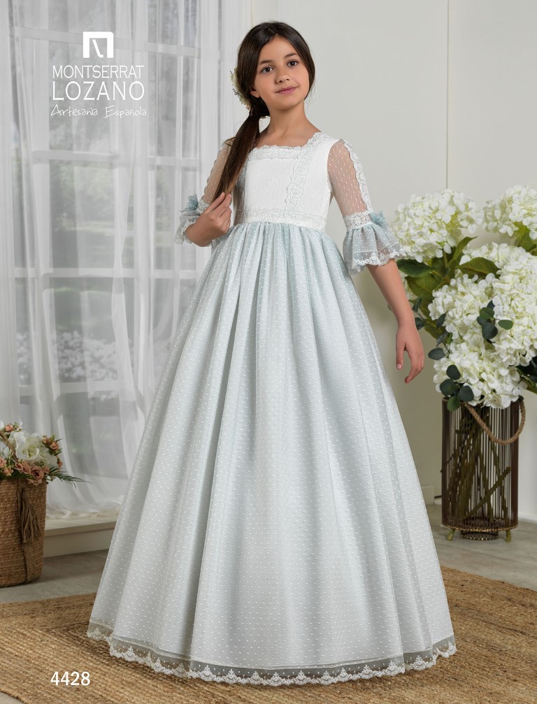 Vestido Comunión Montserrat Lozano 4428