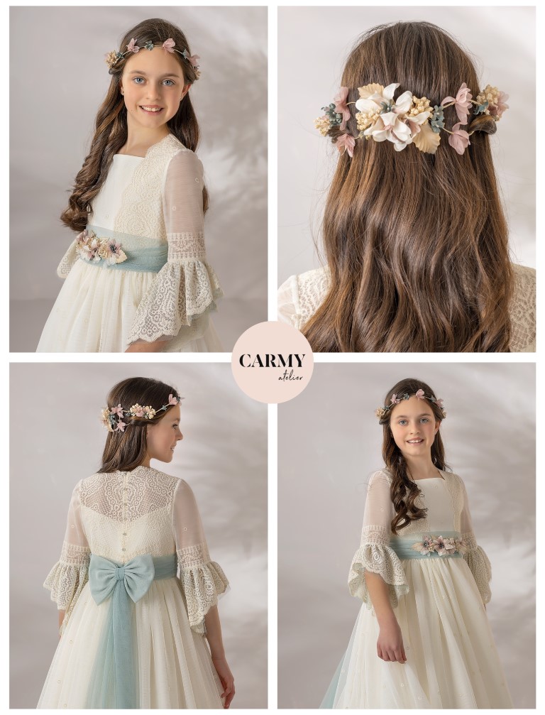 Vestido Comunión Romántico Carmy 4629 - Imagen 2