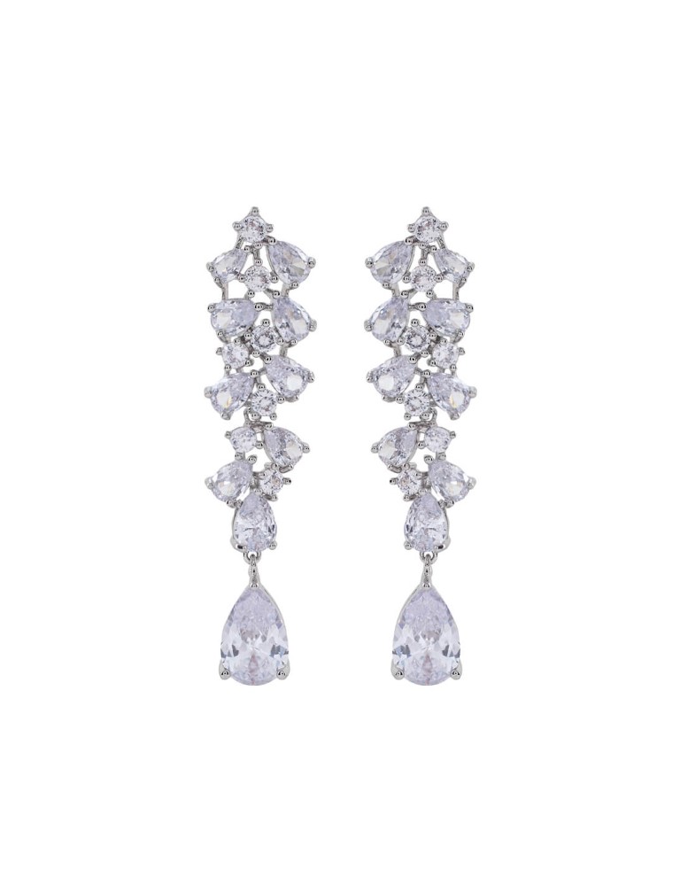 Pendientes Circonita Plata Vella