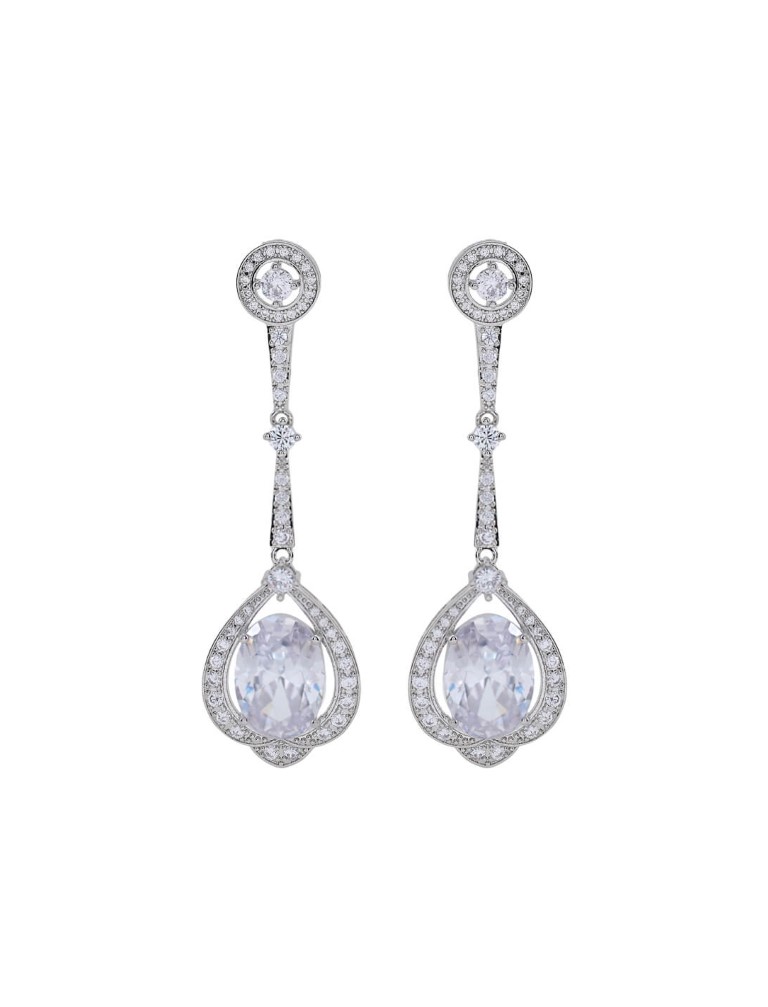 Pendientes Largos Circonitas Imperial