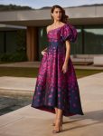 Vestido Midi Floral Elegante 8JG9