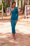 Vestido Midi Lazo Hombro 24048
