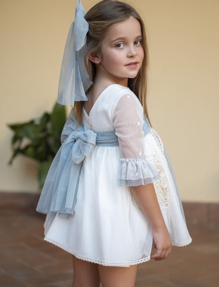 Vestido Arras Puntilla Guipur Gala - Imagen 2