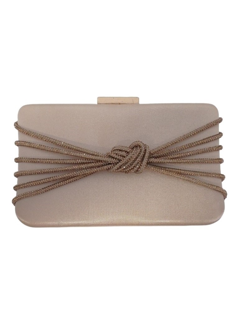 Cartera Madrina Raso Nudo Brillo M0192