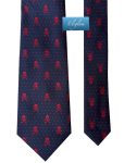 Corbata Marino Calaveras Rojas C110