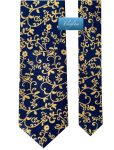 Corbata Marino Flor Dorada C159