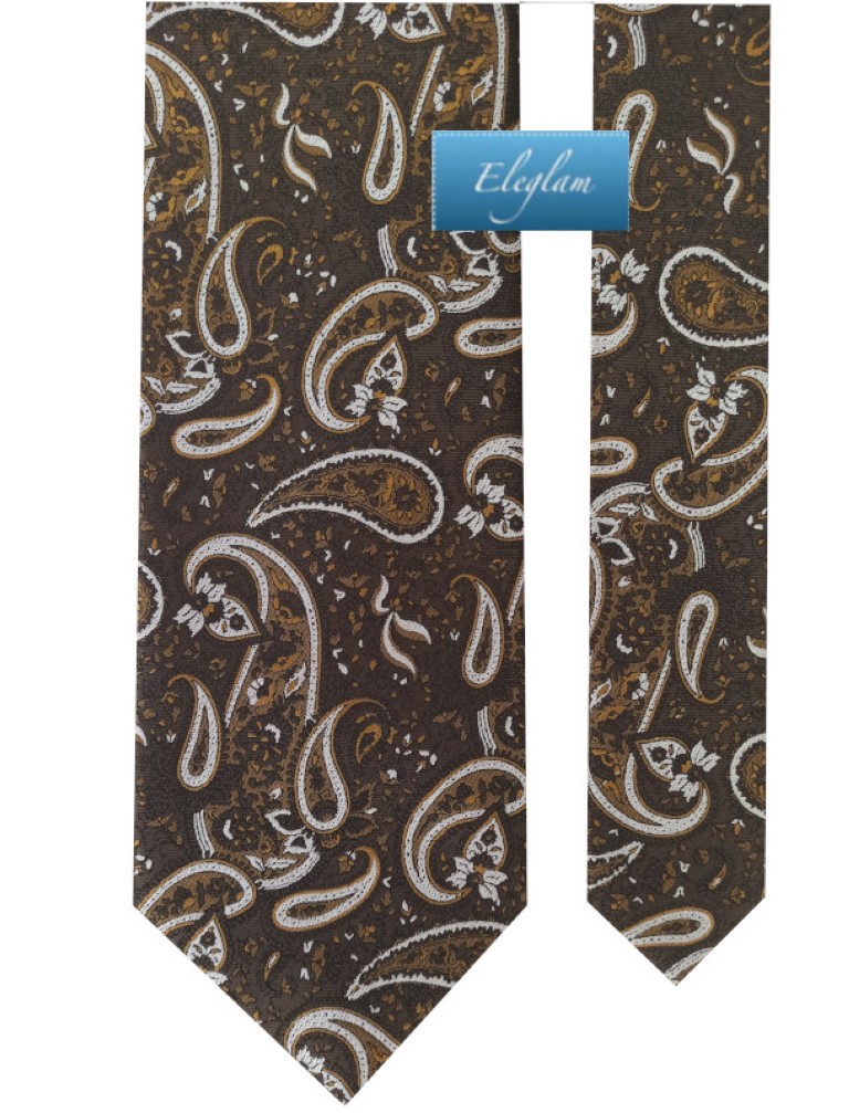 Corbata Cachemire Marrón C40