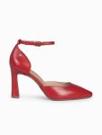 Zapato Tacón Punta Fina Rojo Ainhoa