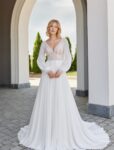 Vestido Novia Manga Desmontable 1126