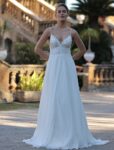 Vestido Novia Escote Tirante 6454
