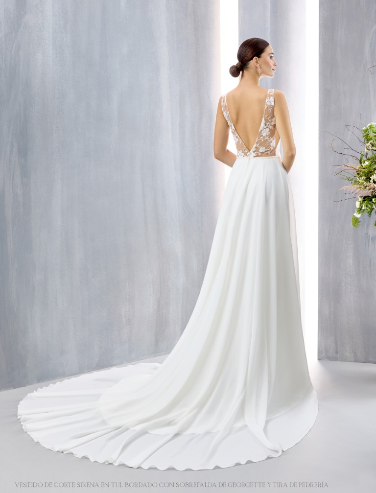 Vestido Novia Recto Bambi - Imagen 2