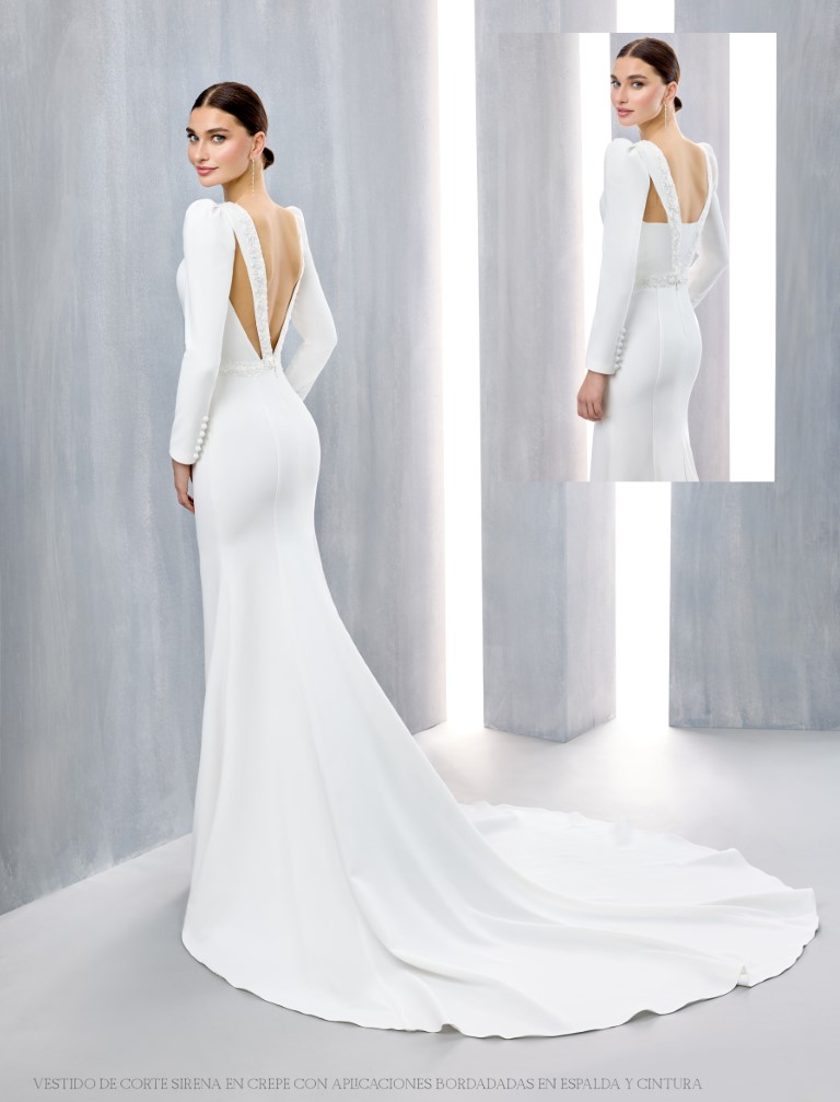 Vestido Novia Sirena Brenda - Imagen 2