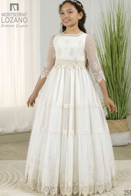 Vestido Comunión Romántico 2519