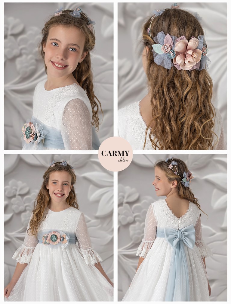 Vestido Comunión Romántico Carmy 5621 - Imagen 2