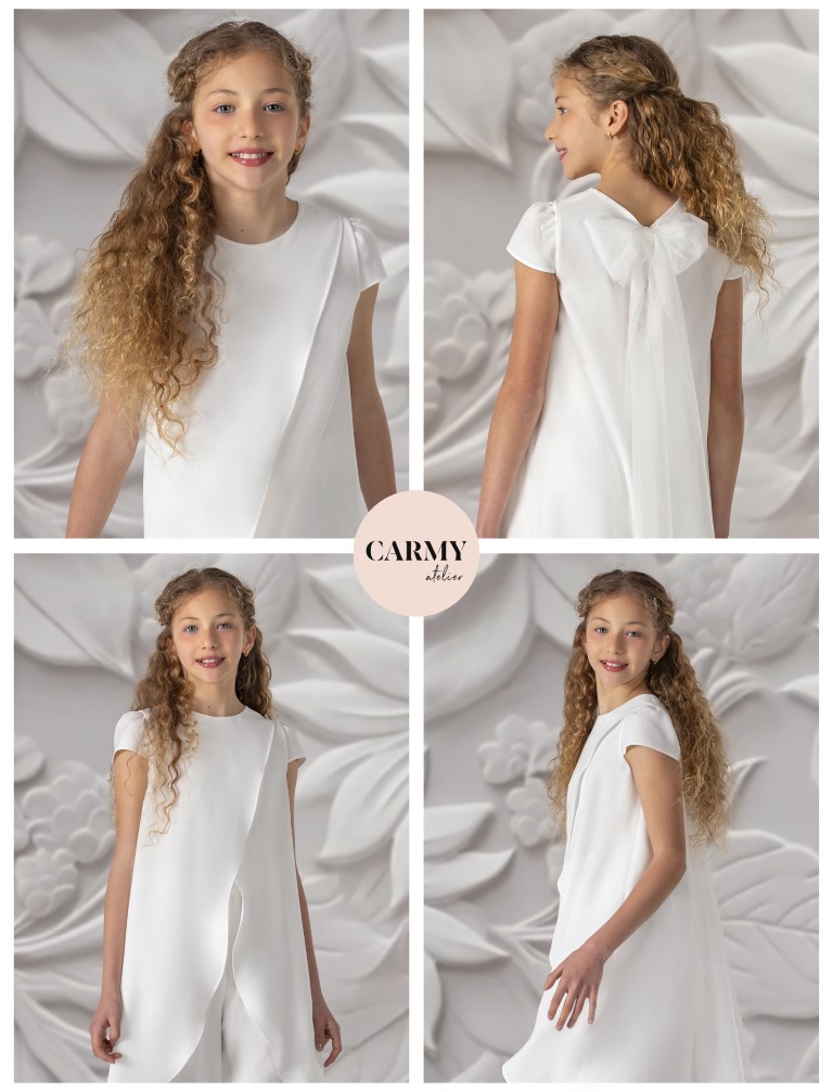 Conjunto Comunión Crepe Carmy 5401 - Imagen 2