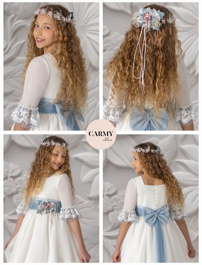 Vestido Comunión Romántico Carmy 5804 - Imagen 2