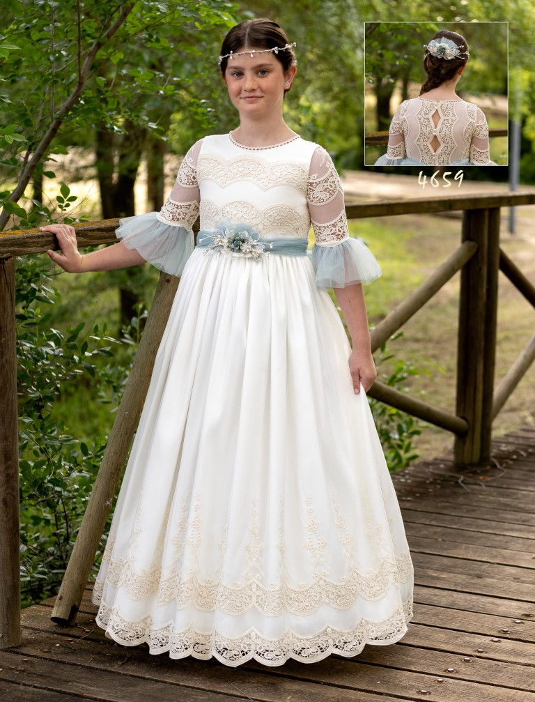 Vestido Comunión Romántico 4659