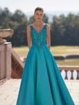 Vestido Largo Mikado 9JK7