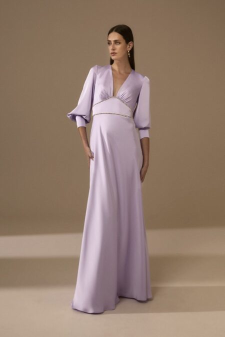 Vestido Largo Juvenil Raso Elody
