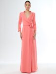 Vestido Madrina Cuello Smoking 51605