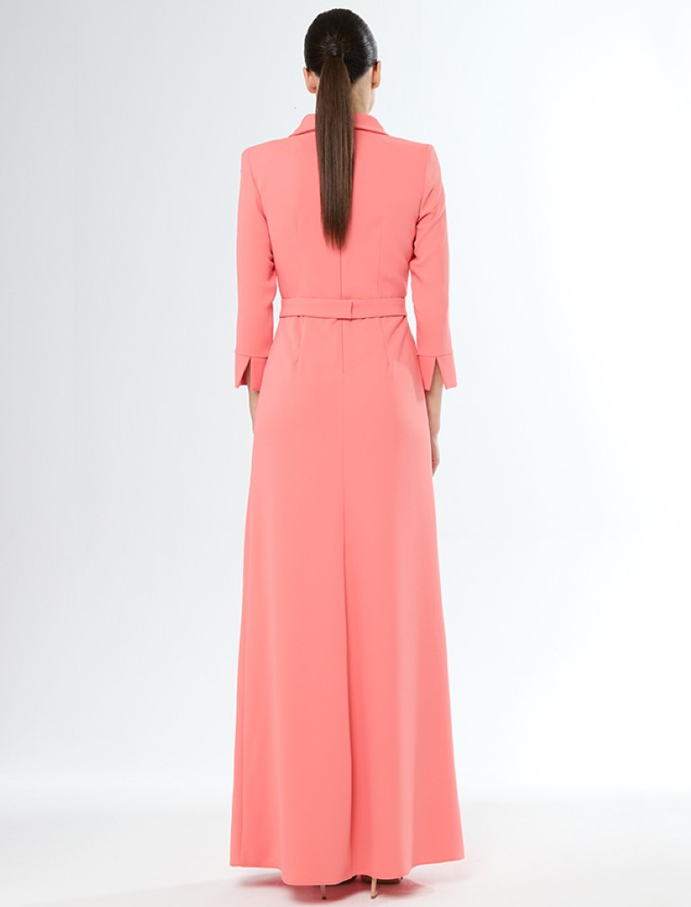 Vestido Madrina Cuello Smoking 51605 - Imagen 2