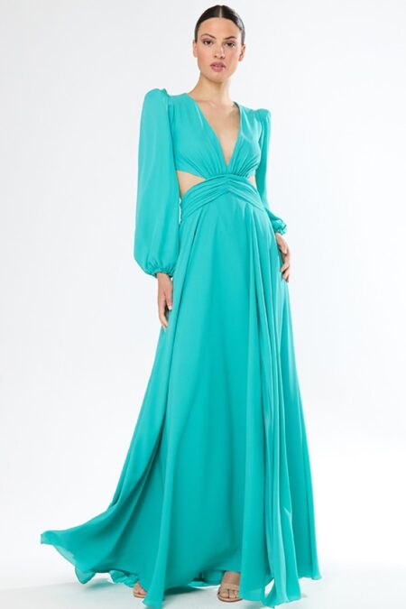 Vestido Largo Juvenil Cut Out 51637