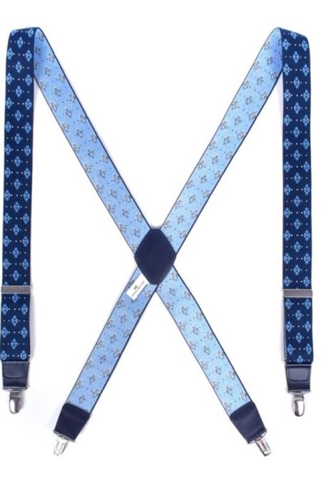 Tirantes Azul Bicolor Motivo Floral 4007604