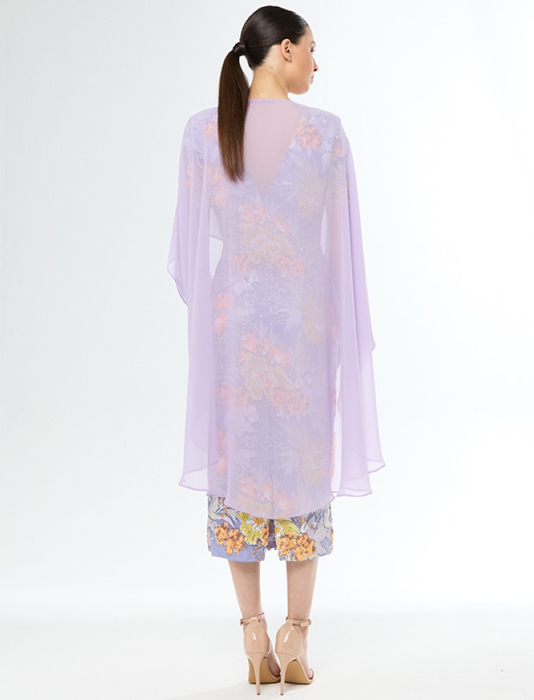 Vestido Floral Capa Gasa 51690 - Imagen 2