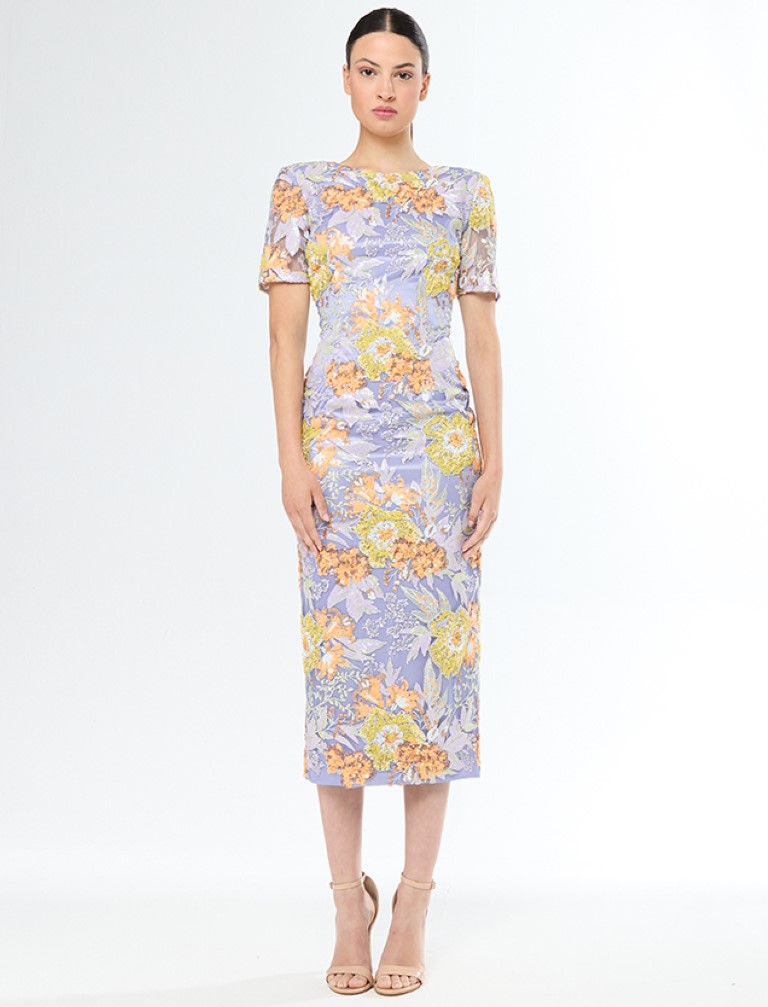 Vestido Floral Capa Gasa 51690 - Imagen 3