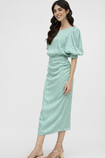 Vestido Midi Estampado Doya