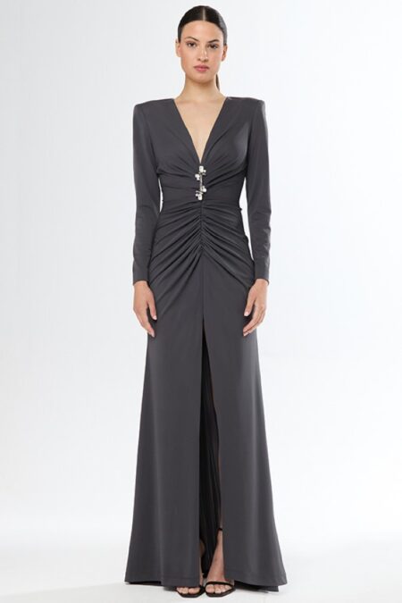 Vestido Largo Pieza Metal 51682