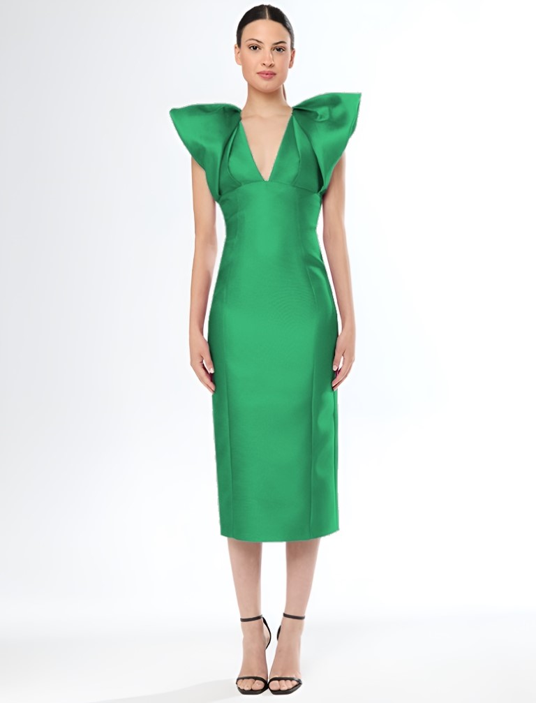 Vestido Midi Mikado 51540 - Imagen 2