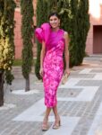 Vestido Midi Estampado Torera Tafetá L154E