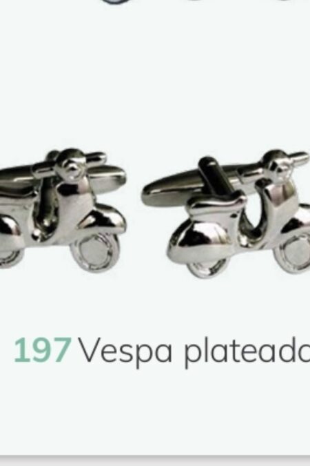 Gemelos Ceremonia Vespa Plateada 197
