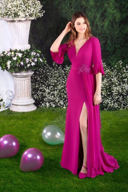 Vestido Largo Madrina Elegante 5617