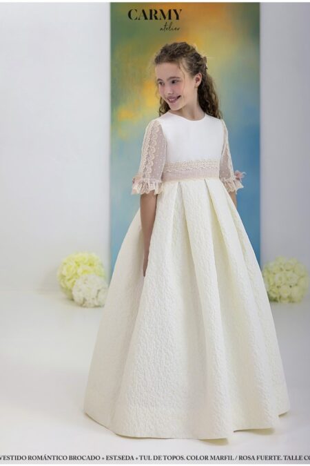 Vestido Comunión Romántico Carmy 6620