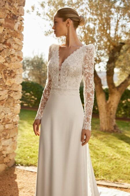 Vestido Novia Zidny Aire Barcelona