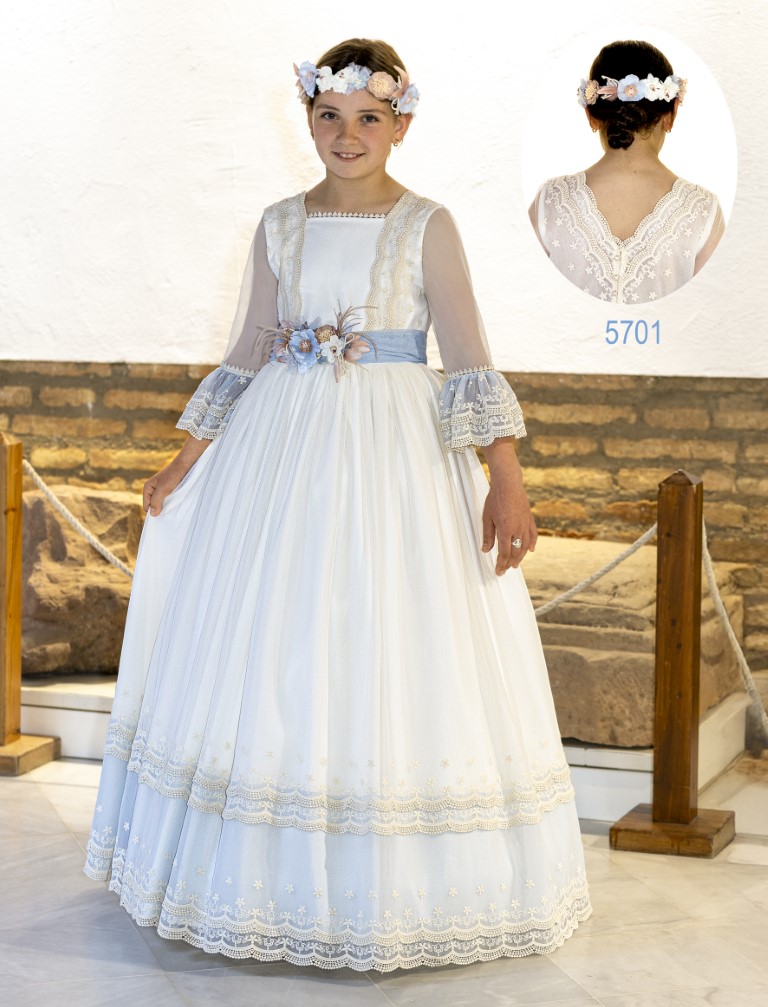 Vestido Comunión Romántico 5701