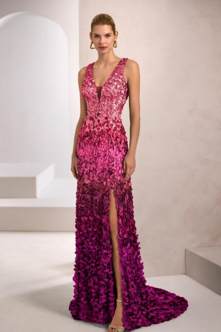 Vestido Largo Pétalos 1JB4