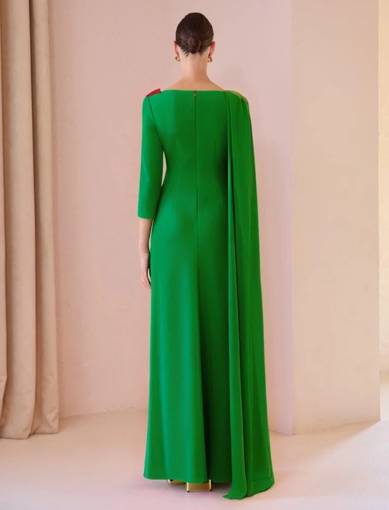 Vestido Madrina Fulaz Gasa 52547 - Imagen 2