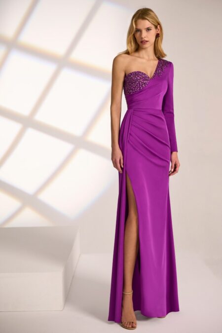 Vestido Largo Asimétrico Joya 1J23