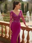 Vestido Largo Madrina Pedrería 1J41