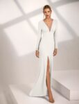 Vestido Novia Civil Liso 1J20N