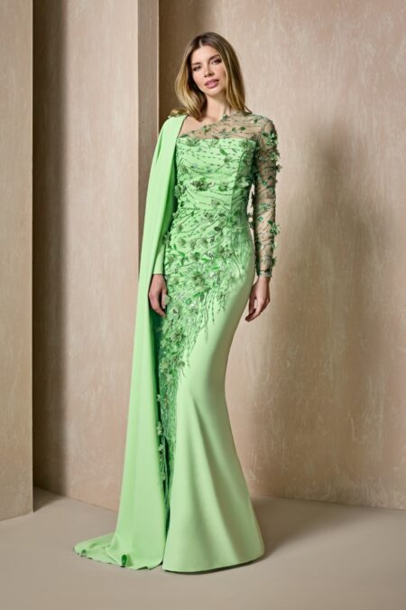 Vestido Madrina Capa Venzo