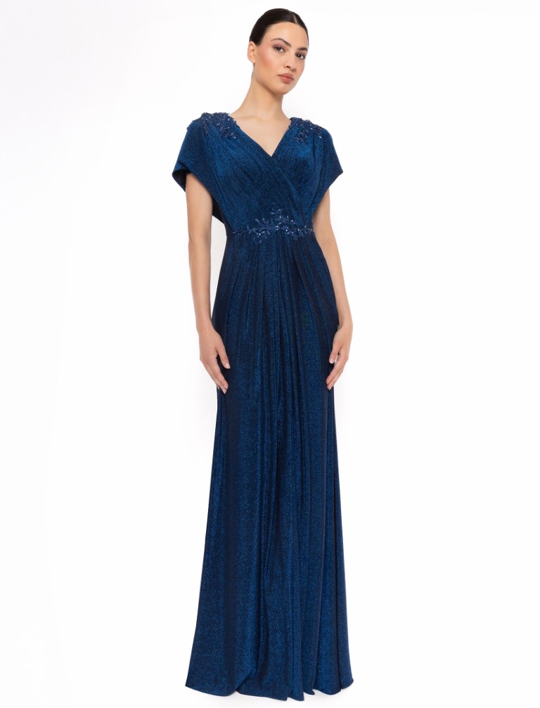 Vestido Largo Capa 52731